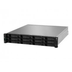 Lenovo ThinkSystem DE4000H Hybrid 2U12 LFF controller enclosure - Hard drive array - 12 bays (SAS-3) - 16Gb Fibre Channel (external) - rack-mountable - 2U
